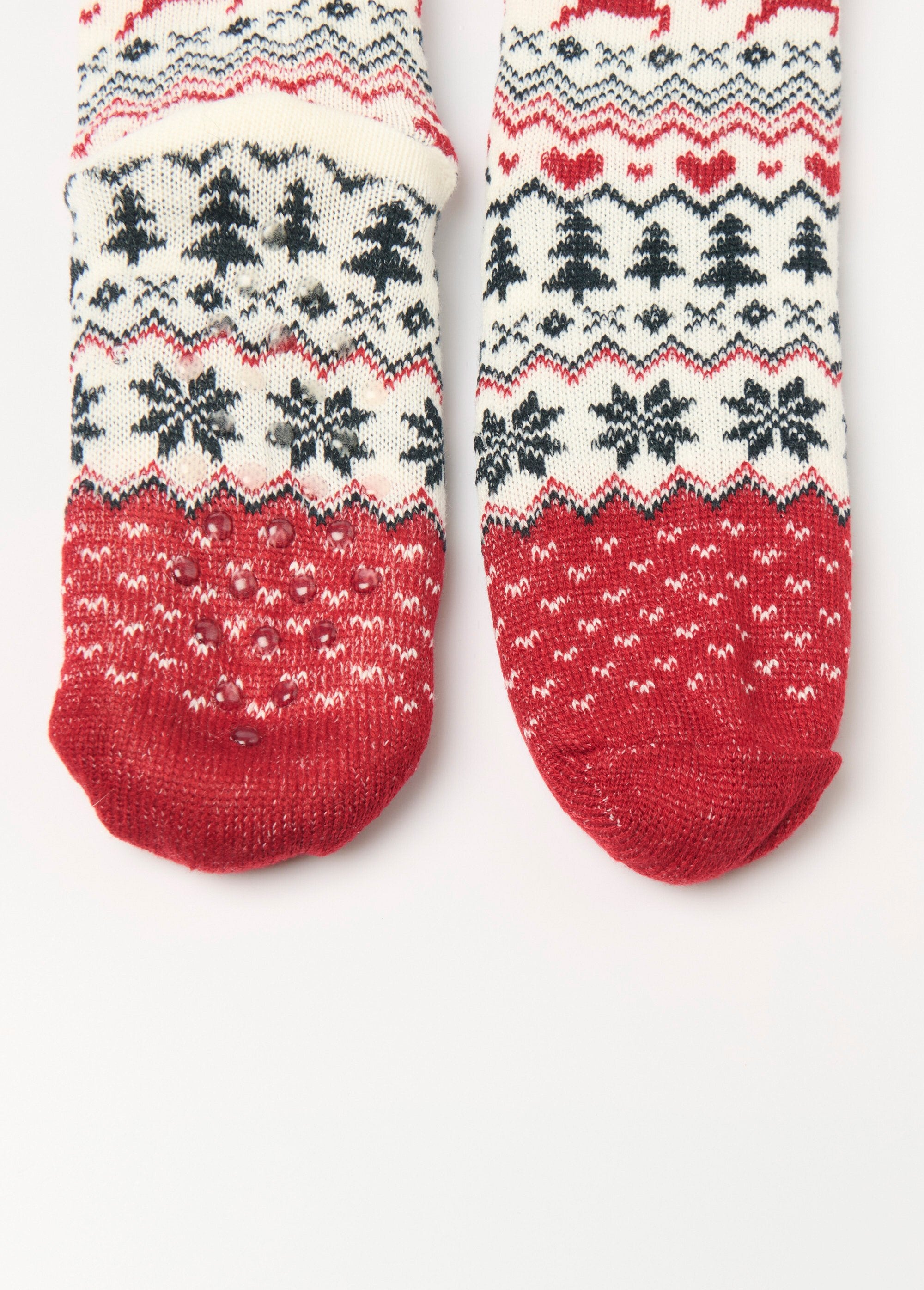 Warm_socks_with_fleece_interior_Bordeaux_DE2_slim