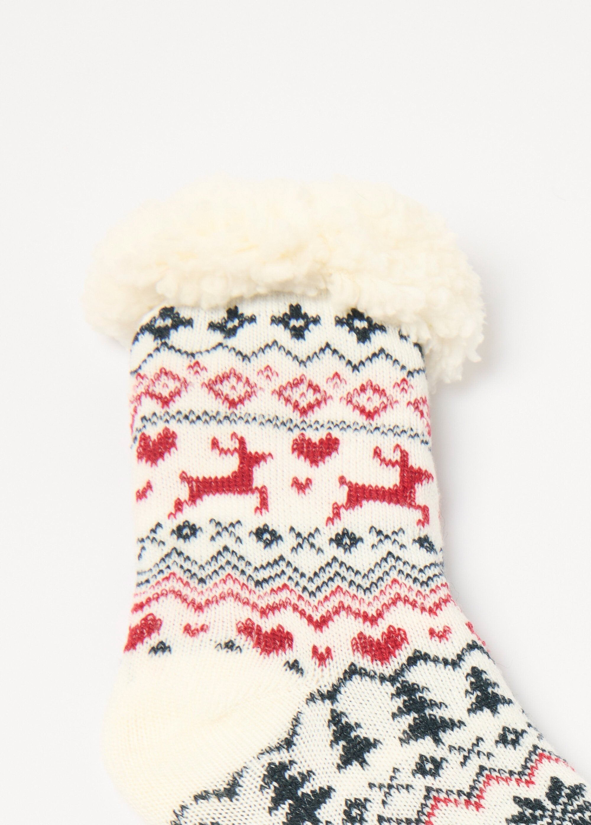 Warm_socks_with_fleece_interior_Bordeaux_DE3_slim