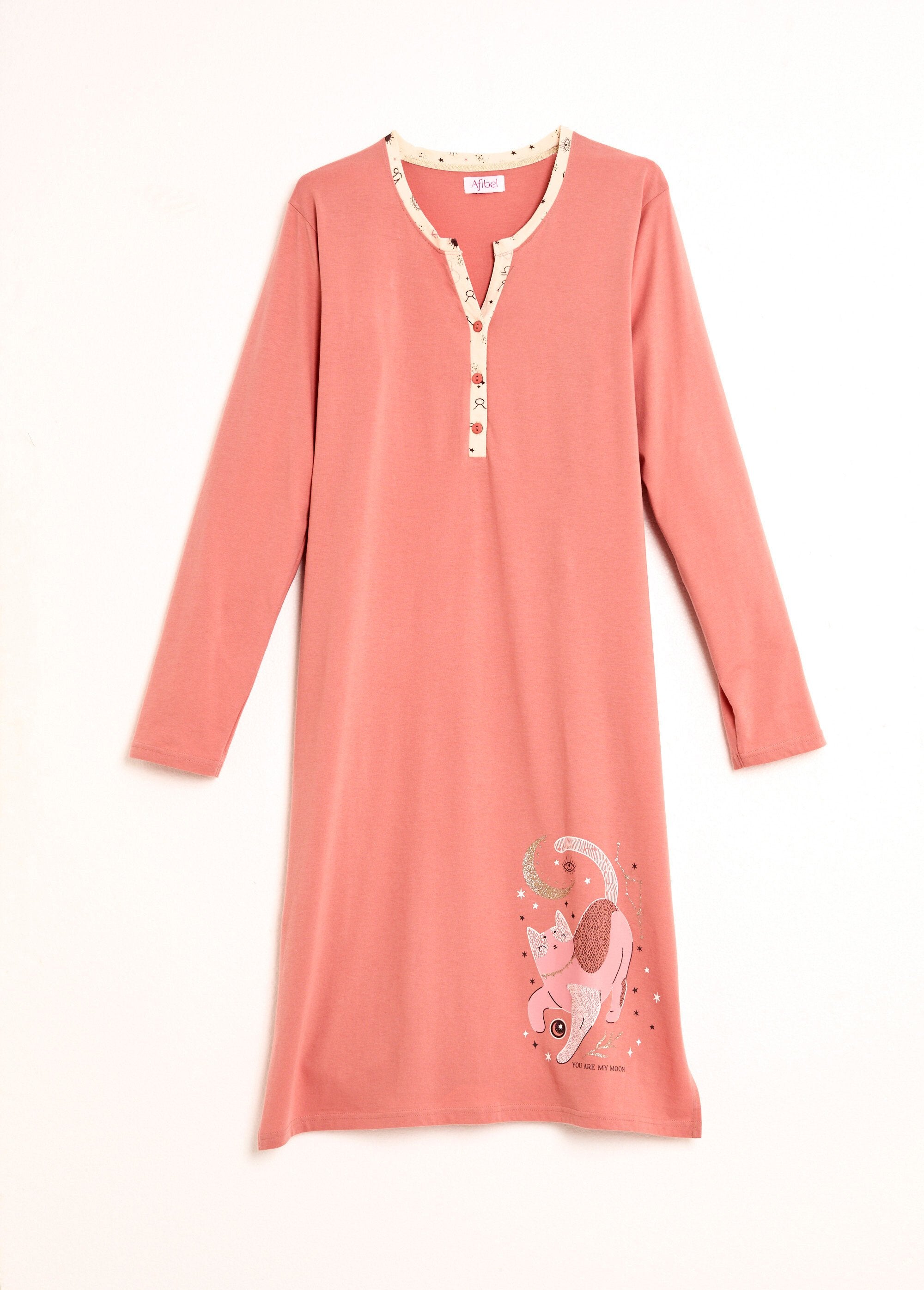 Mid-length_cotton_buttoned_liquette_nightdress_Terracotta_AP1_slim
