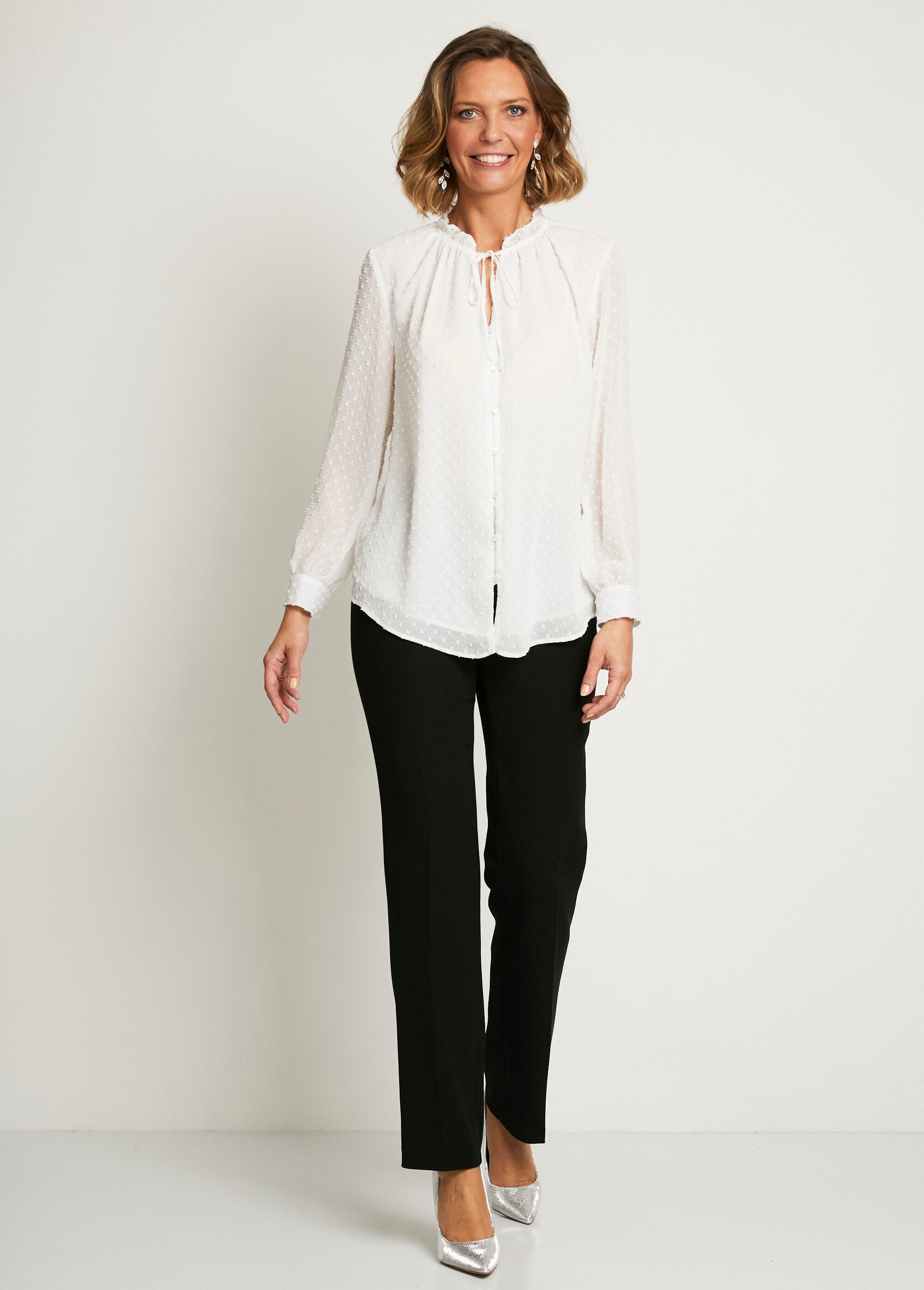 Plain_plumetis_voile_buttoned_blouse_Ecru_SF1_slim
