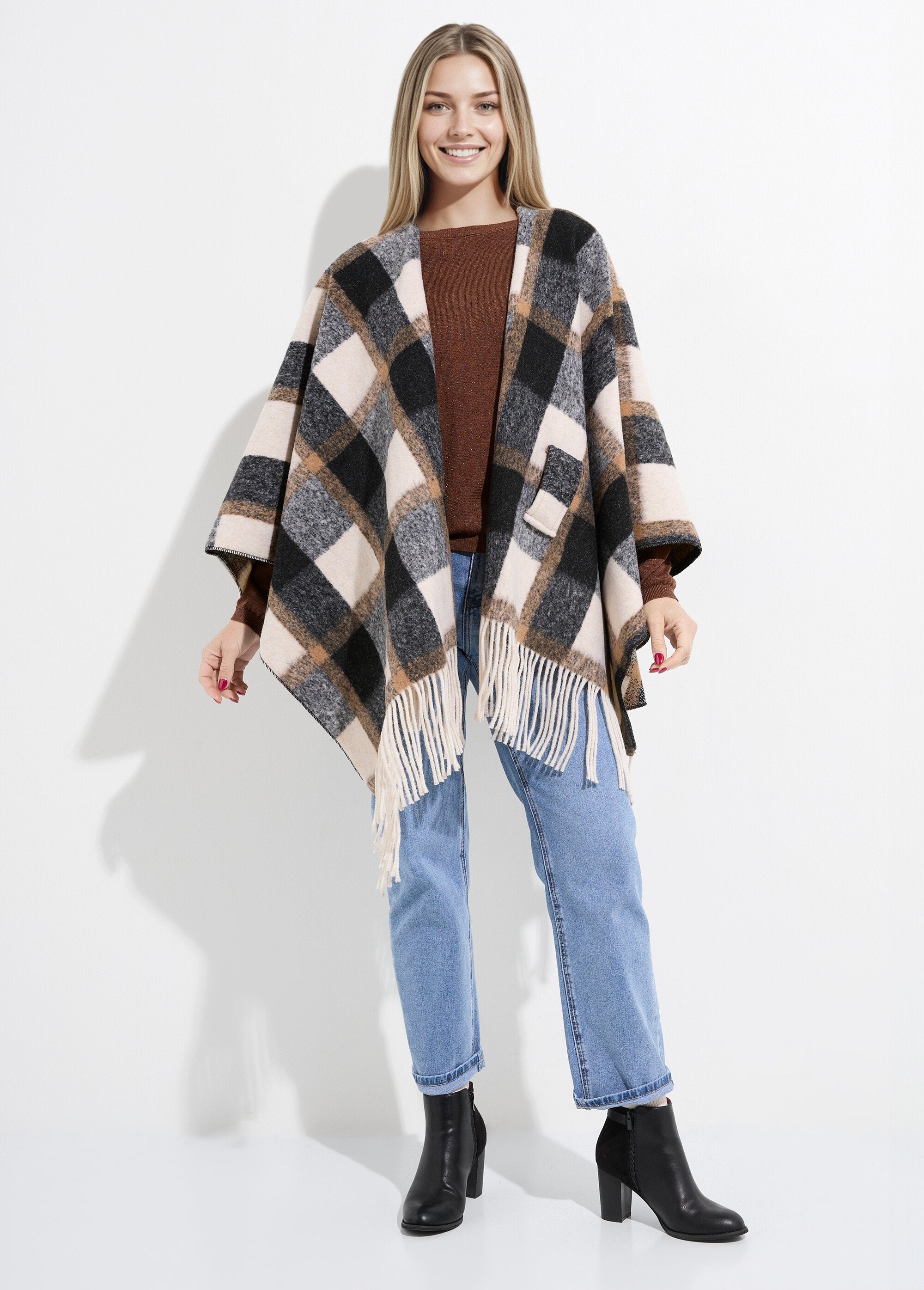 Wool-look_checked_cape_coat_Black_tiles_SF1_slim