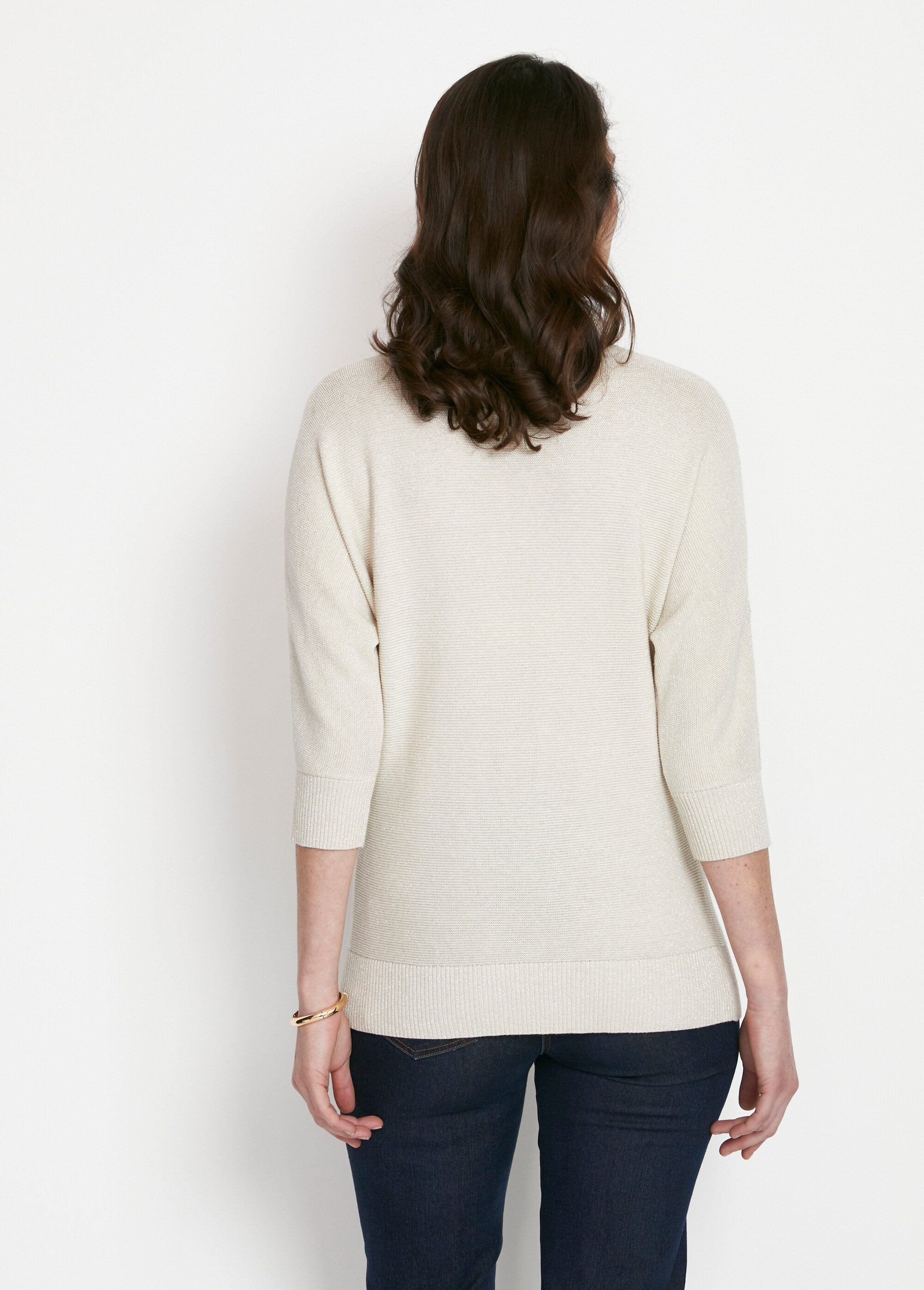 Pull_maille_brillante_fantaisie_ajourée_Beige_DO1_slim