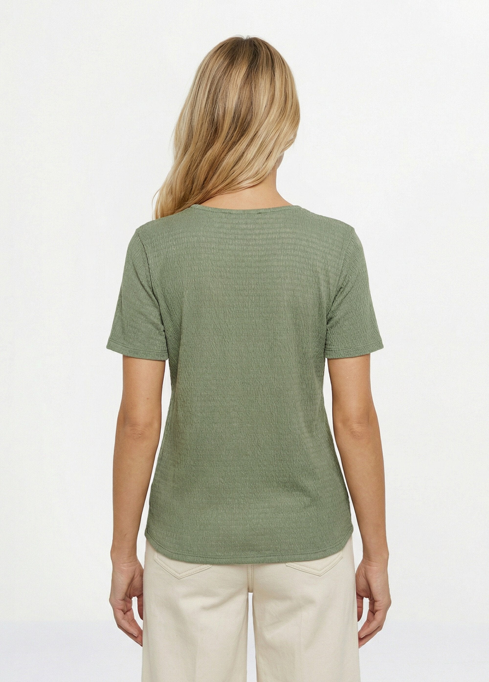 Textured_tunic,_V-neck_with_trim_Lime_green_DO1_slim