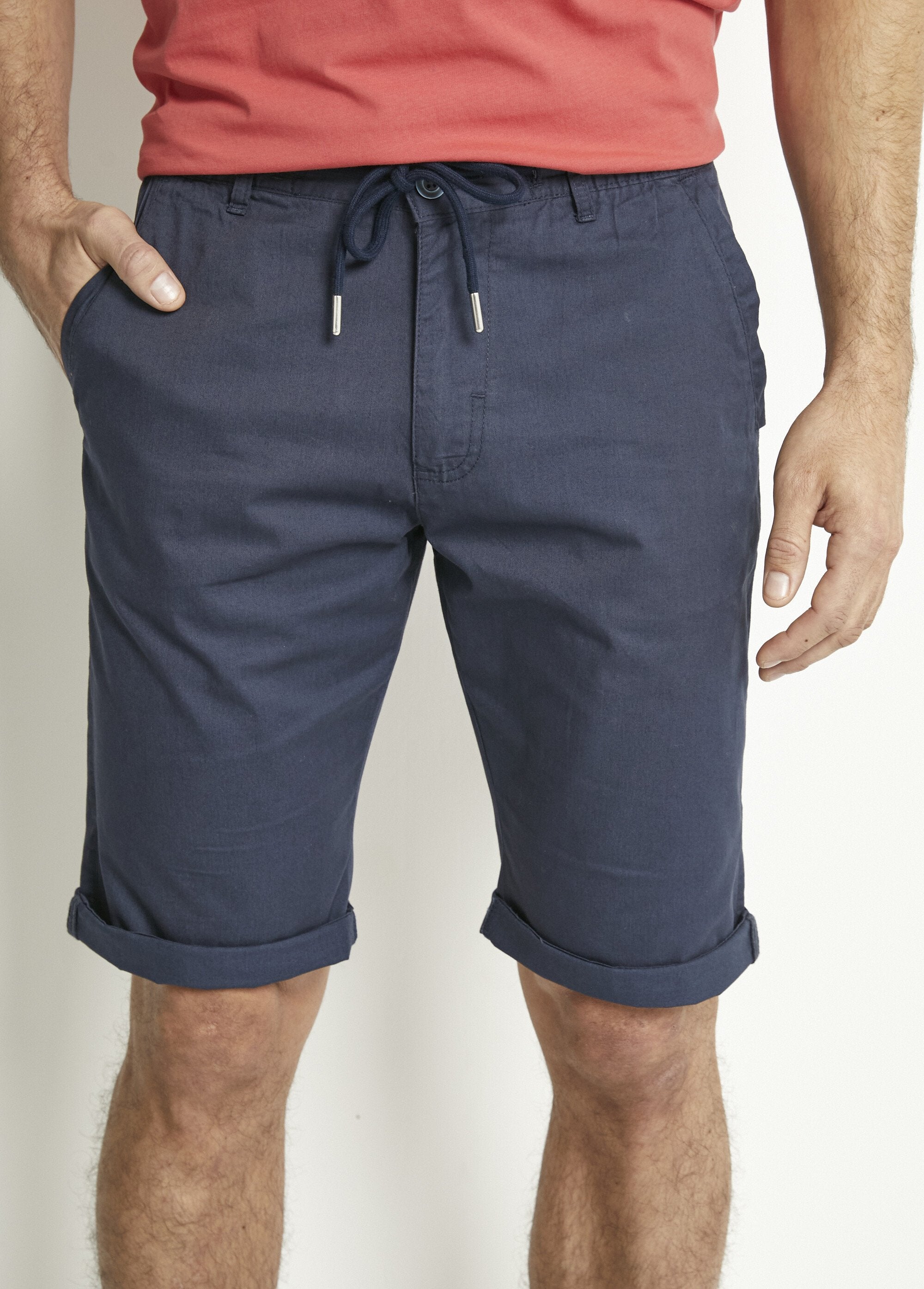 Cotton_Bermuda_shorts_with_elasticated_waistband_Marine_FA1_slim