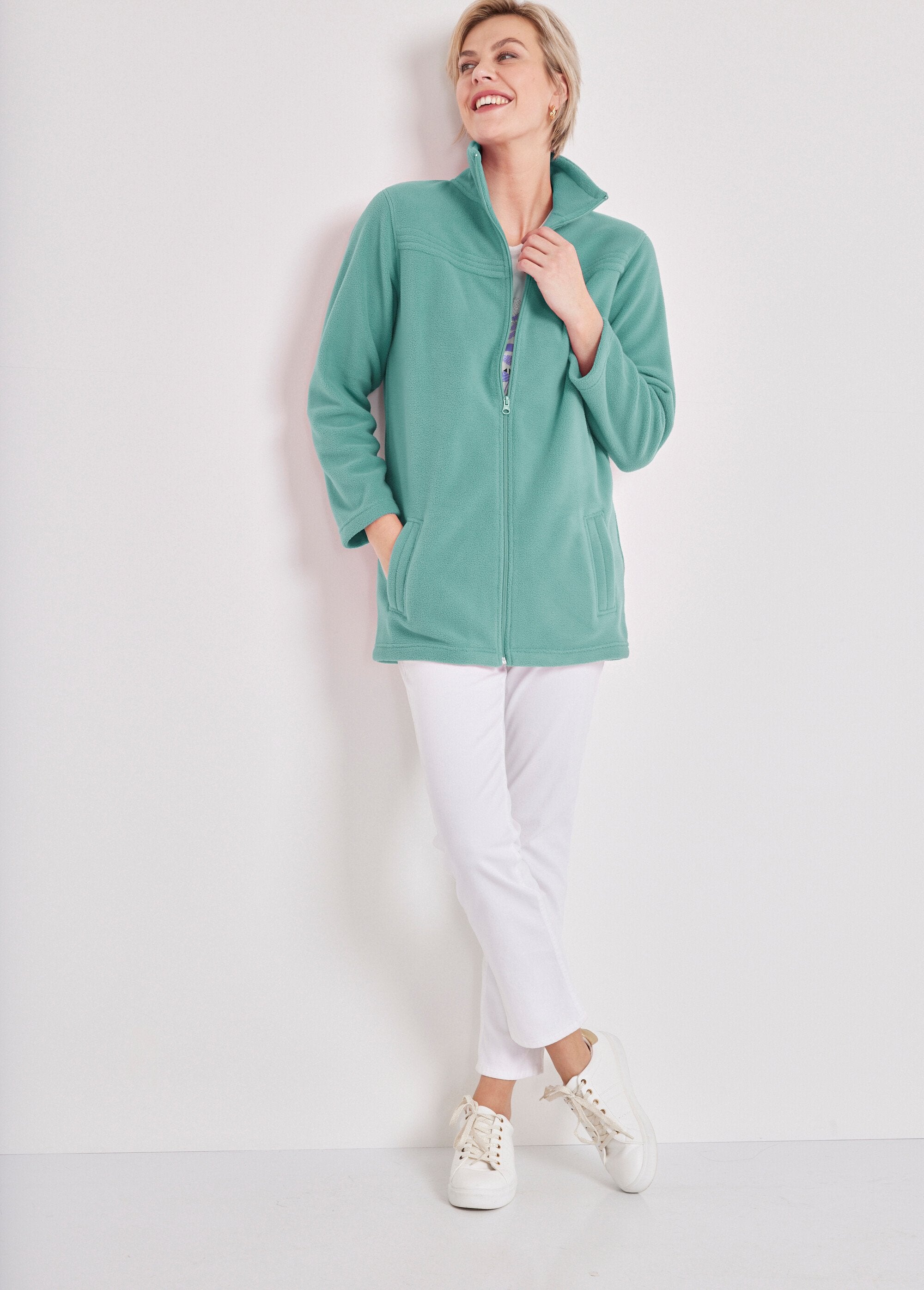 Long-sleeved_zipped_fleece_jacket_Mint_green_SF1_slim