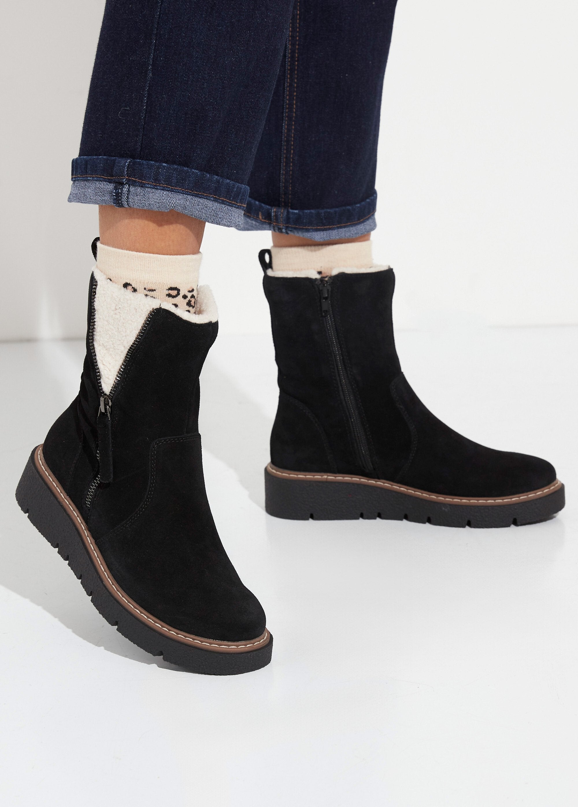Boots_montantes_cuir,_détails_fourrure_Noir_SF1_slim