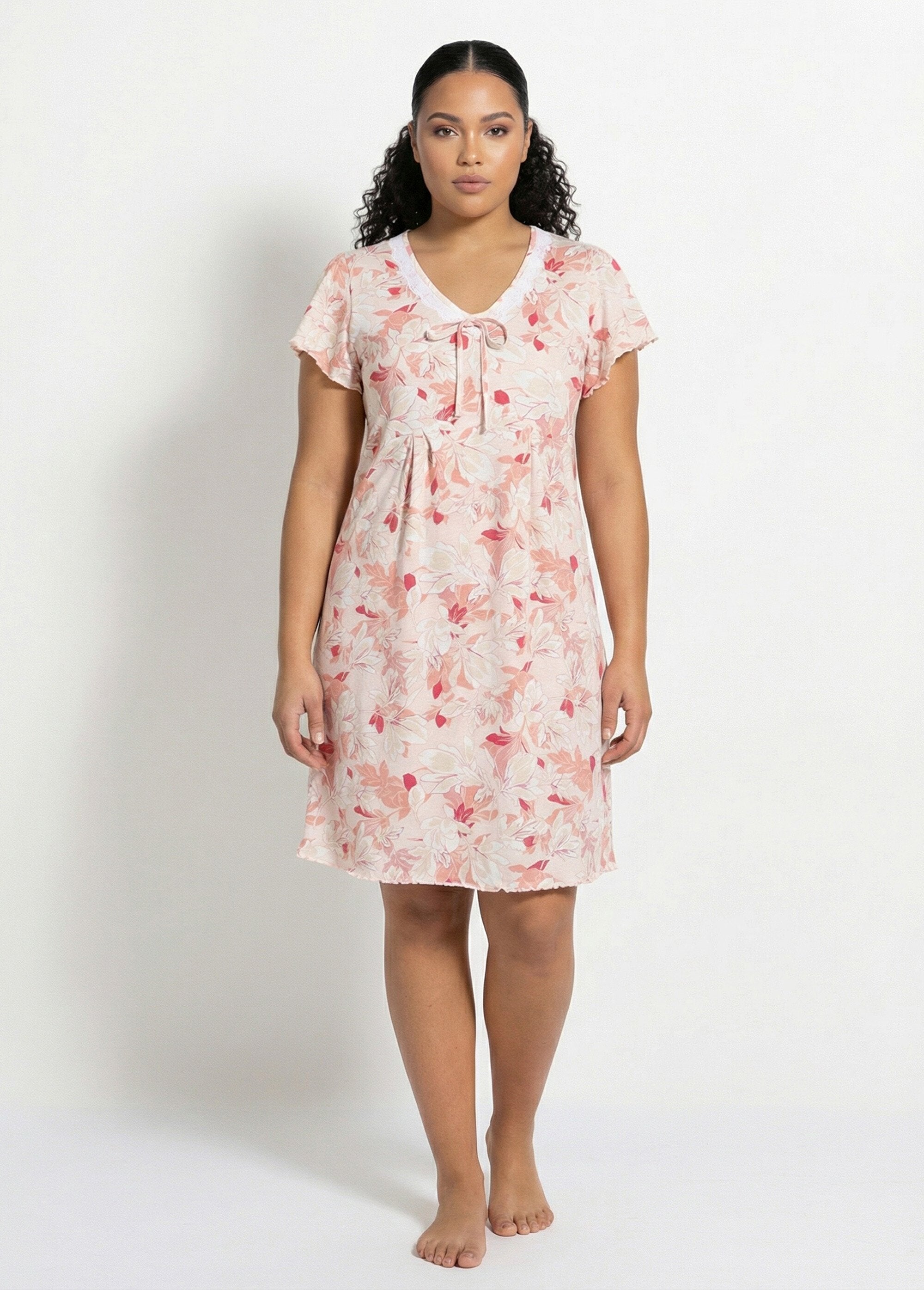 Cotton_lace_nightgown_Pink_print_FA1_curvy