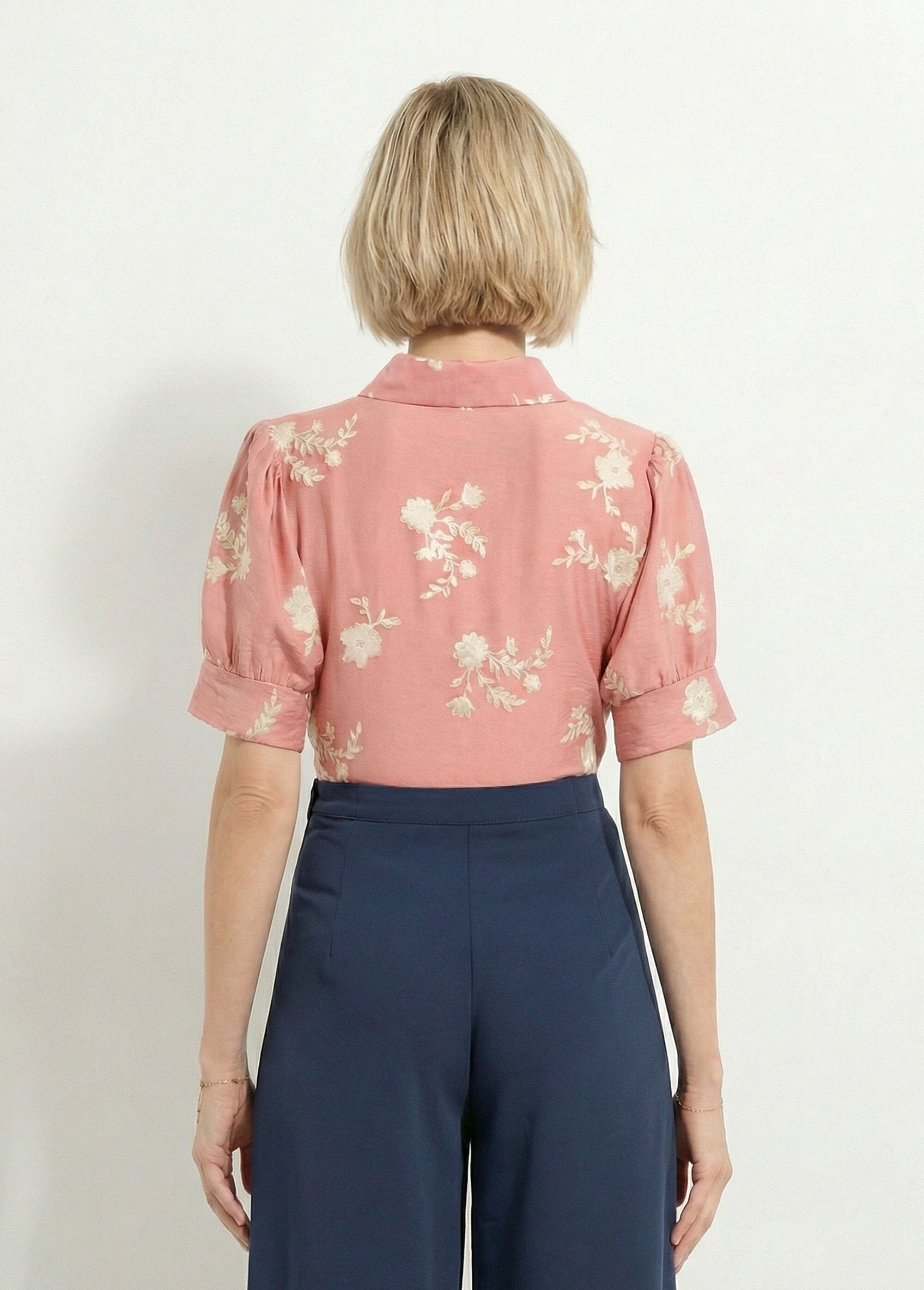 Chemisier_brodé_manches_bouffantes_Corail_DO1_slim