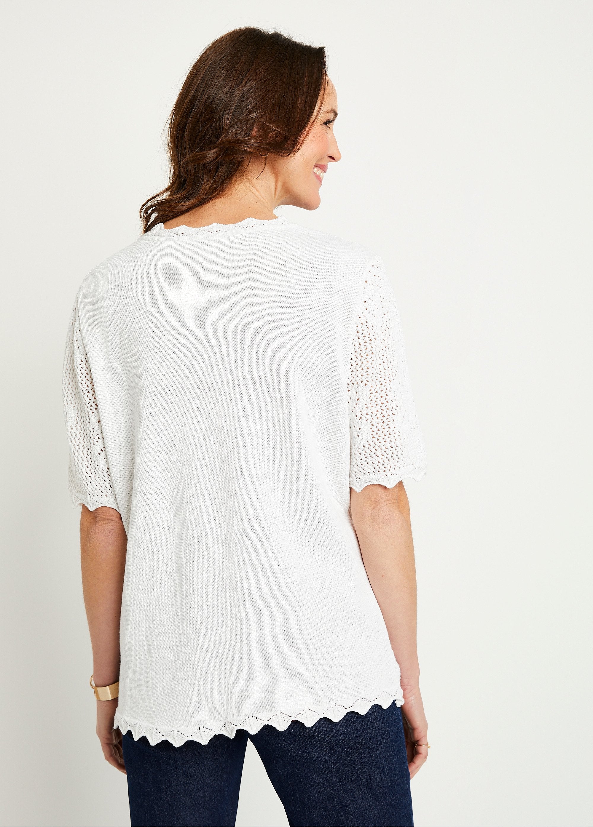 Short_short-sleeved_openwork_cardigan_White_DO1_slim