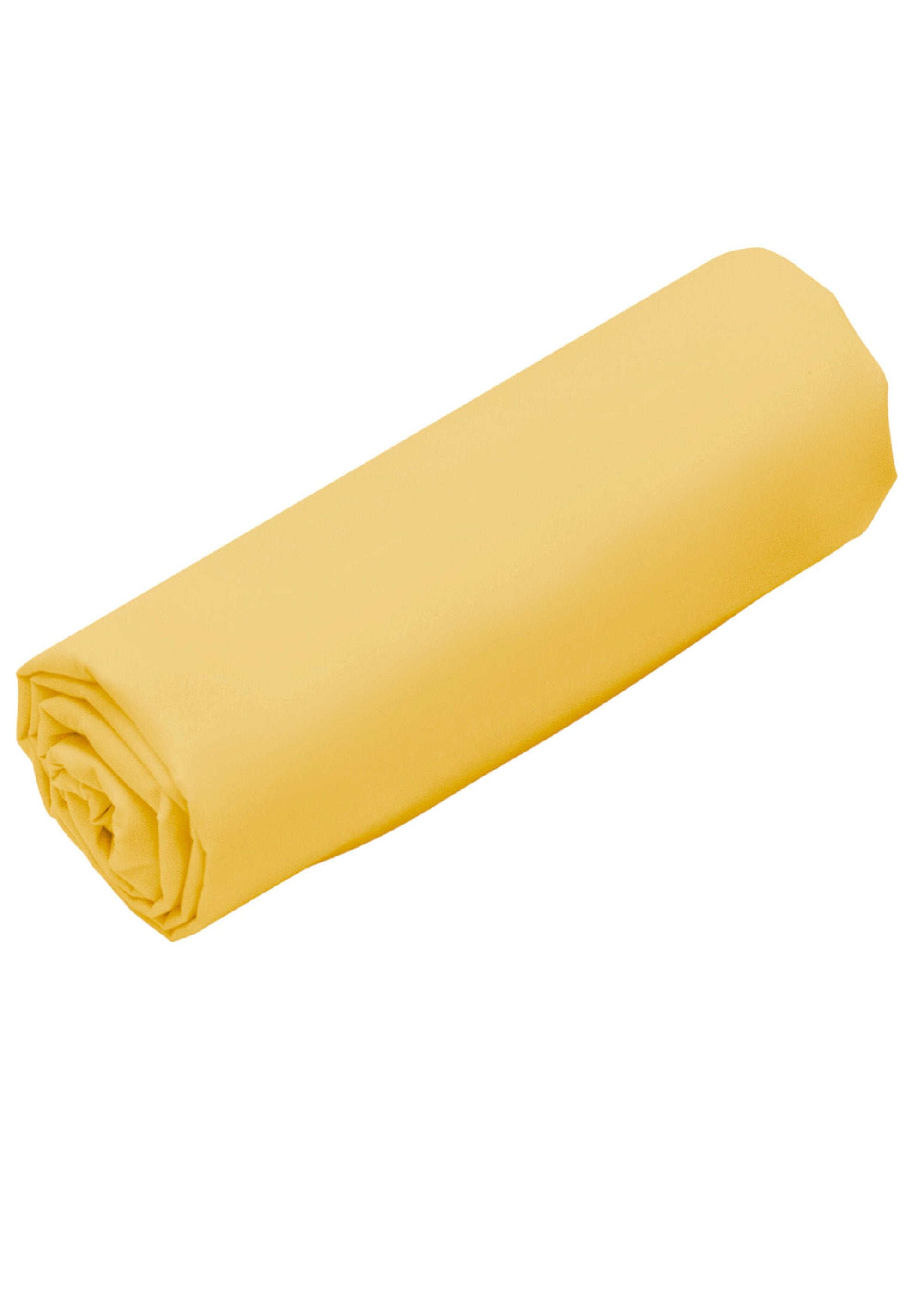 RELAX_articulated_double_bed_fitted_sheet_Banana_yellow_FA1_slim