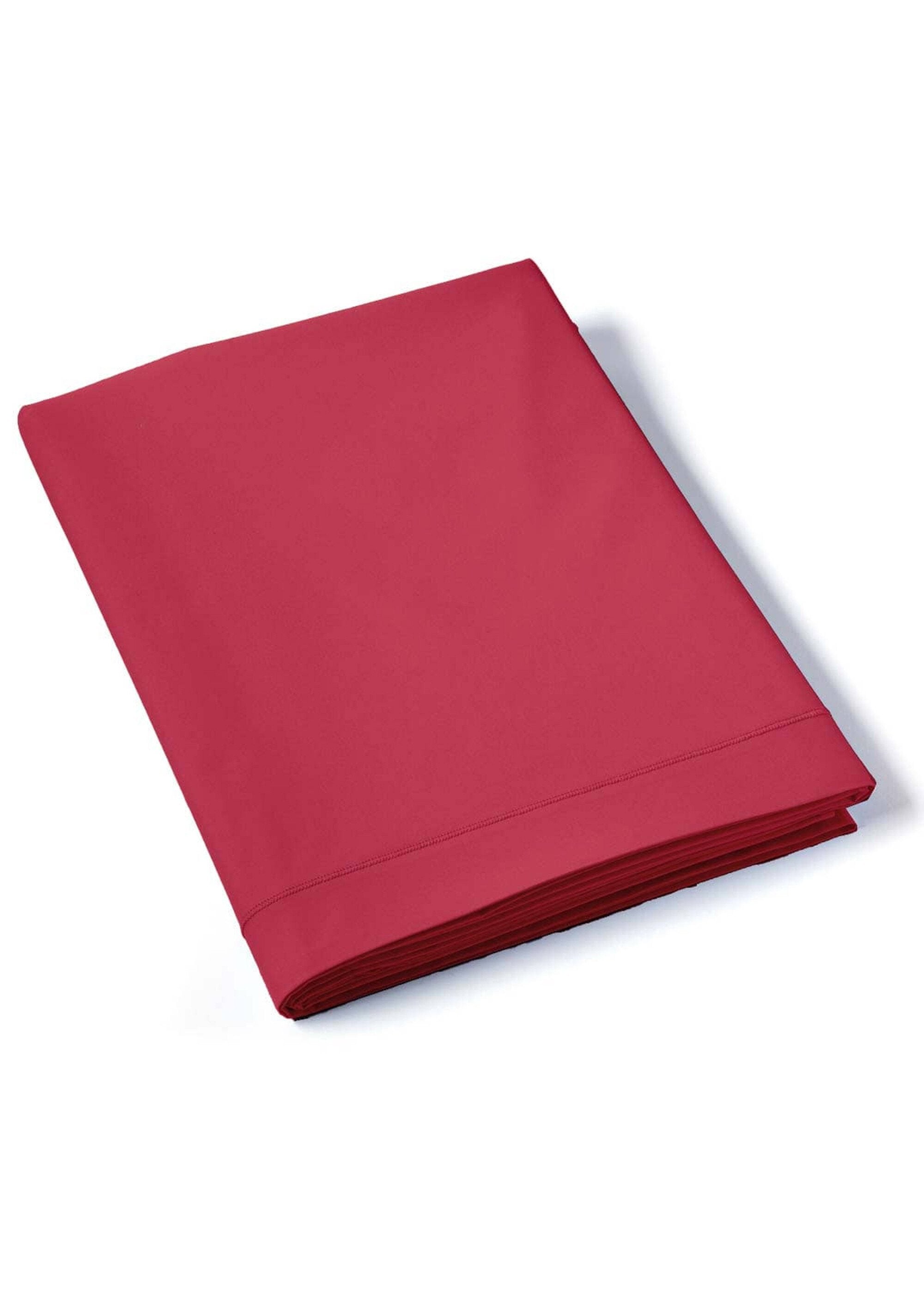 REPOS_plain_cotton_percale_flat_sheet_Burgundy_FA1_slim