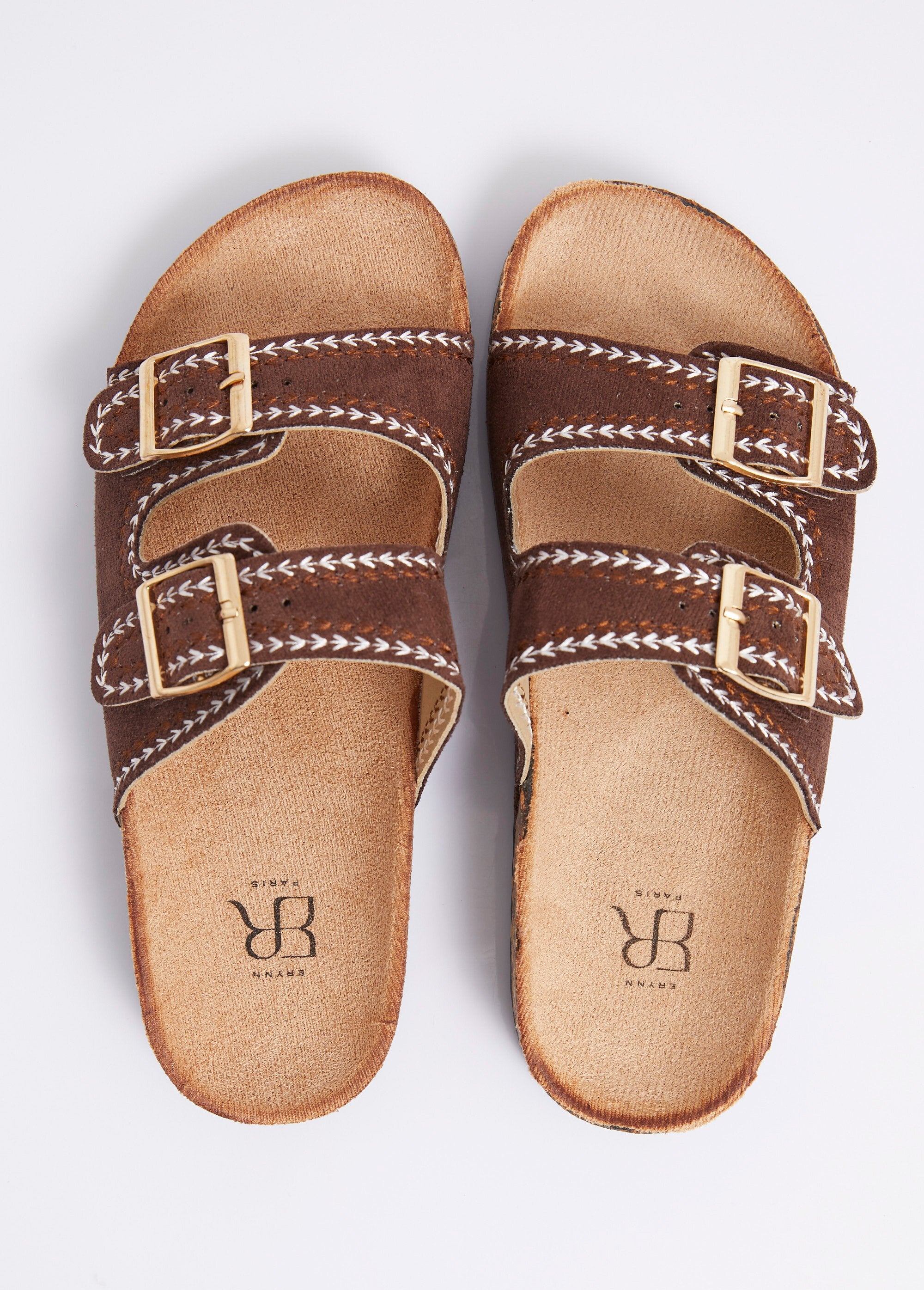 Folk_mules_with_buckles,_cork-type_sole_Brown_OV1_slim