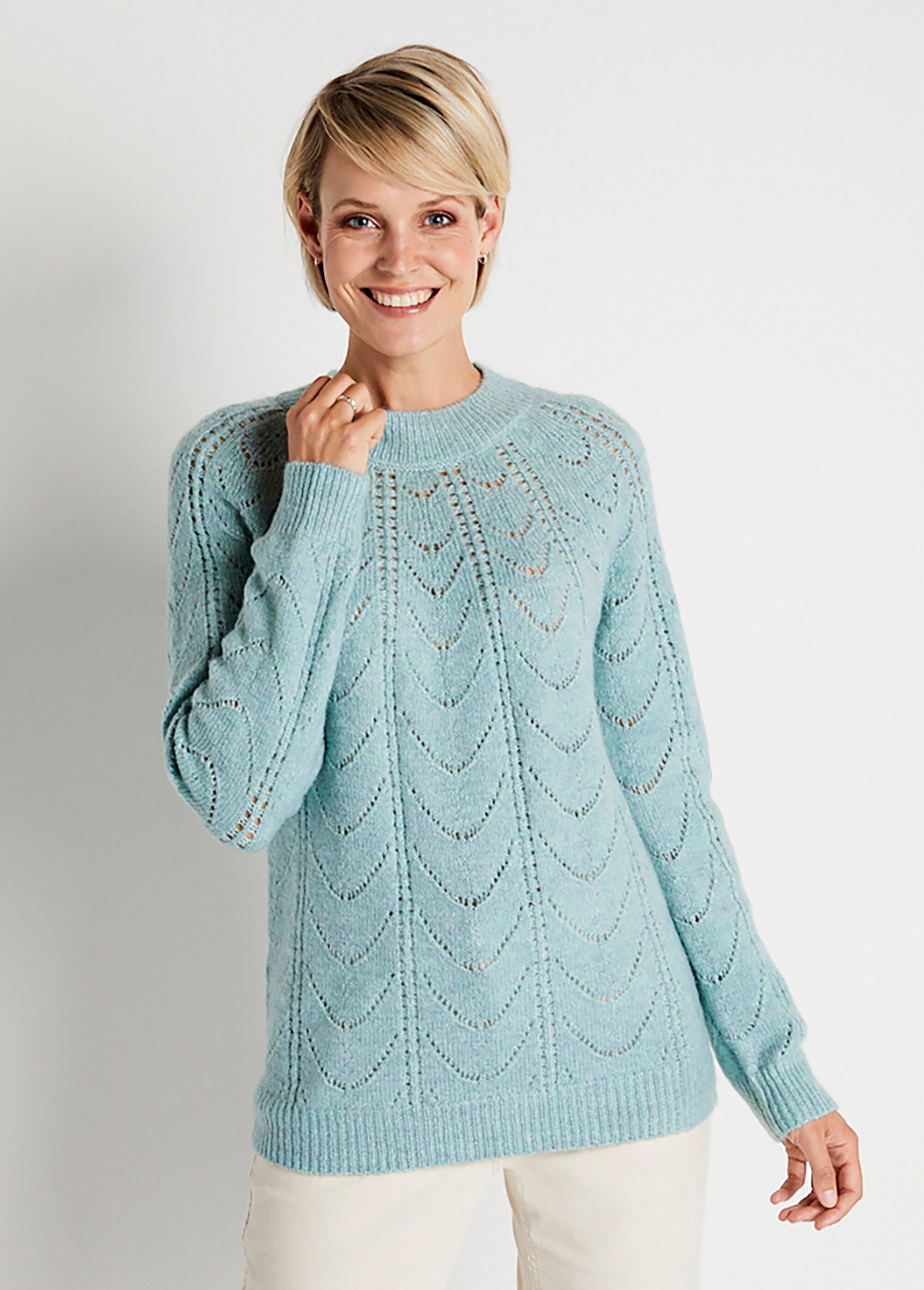 Round_neck_openwork_heathered_knit_sweater_Aqua_FA1_slim