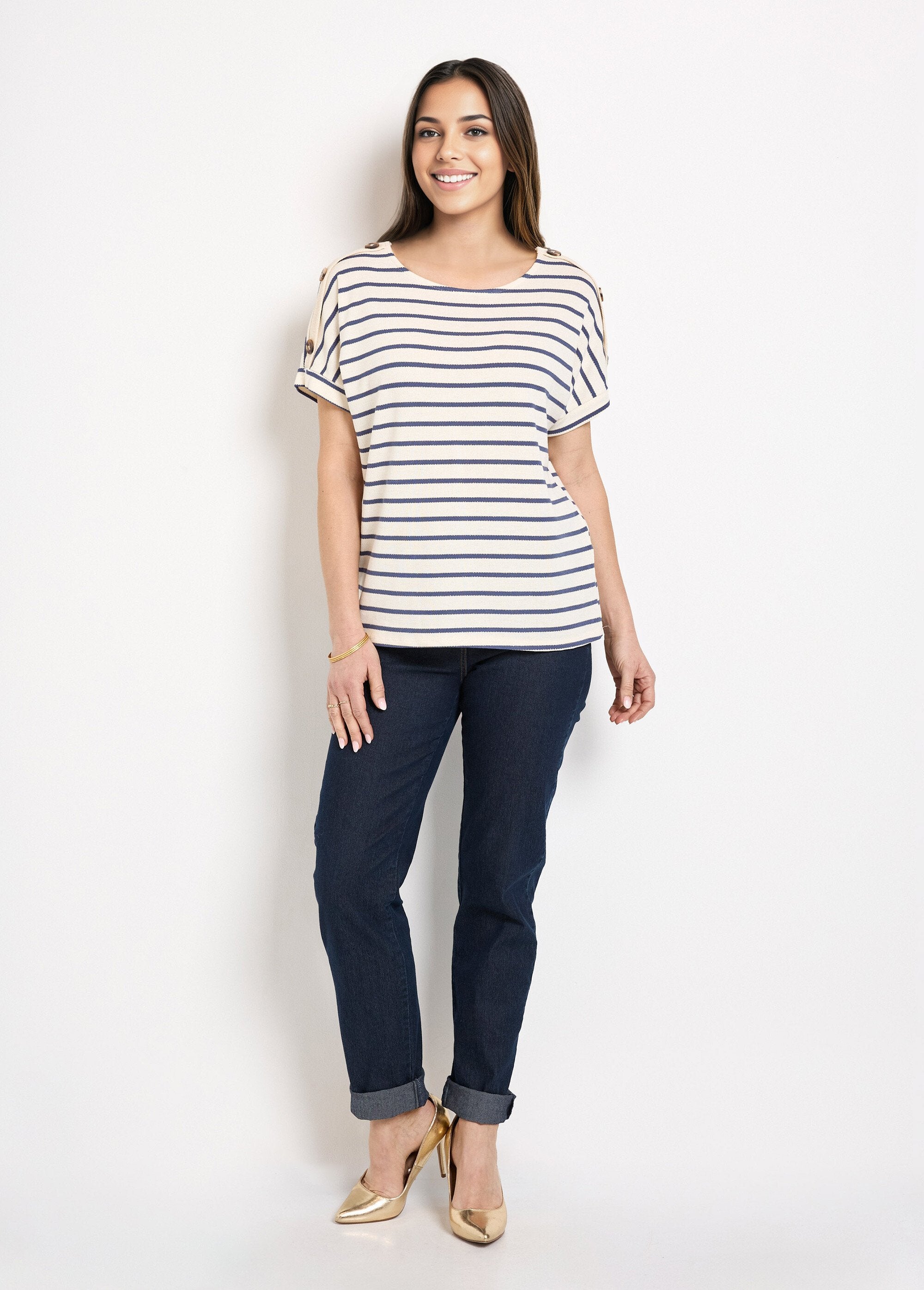 Short-sleeved_knitted_sailor_sweater_Ecru_and_blue_SF1_slim