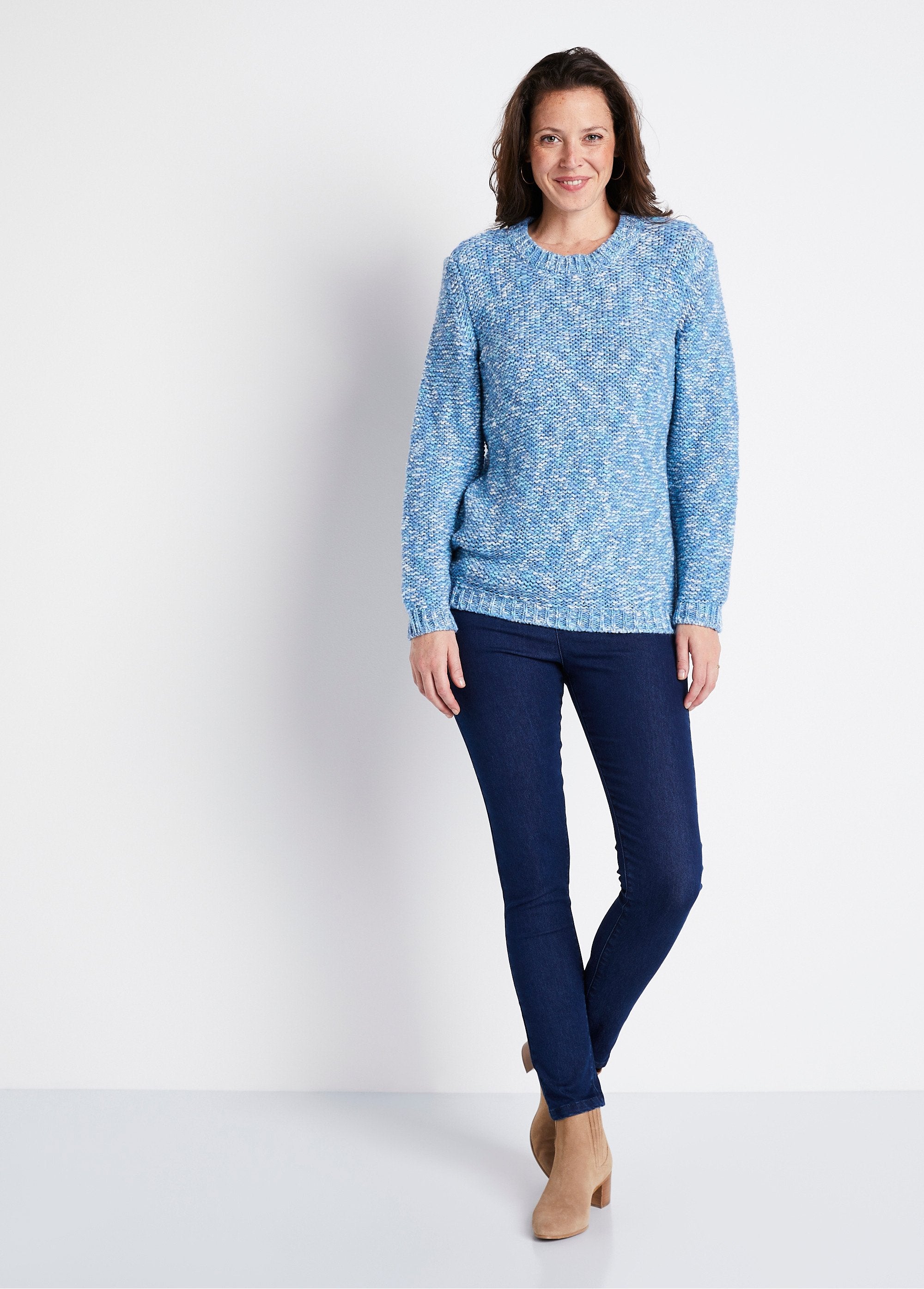 Round_neck_mouliné_sweater_with_wool_and_alpaca_Blue_and_ecru_SF1_slim