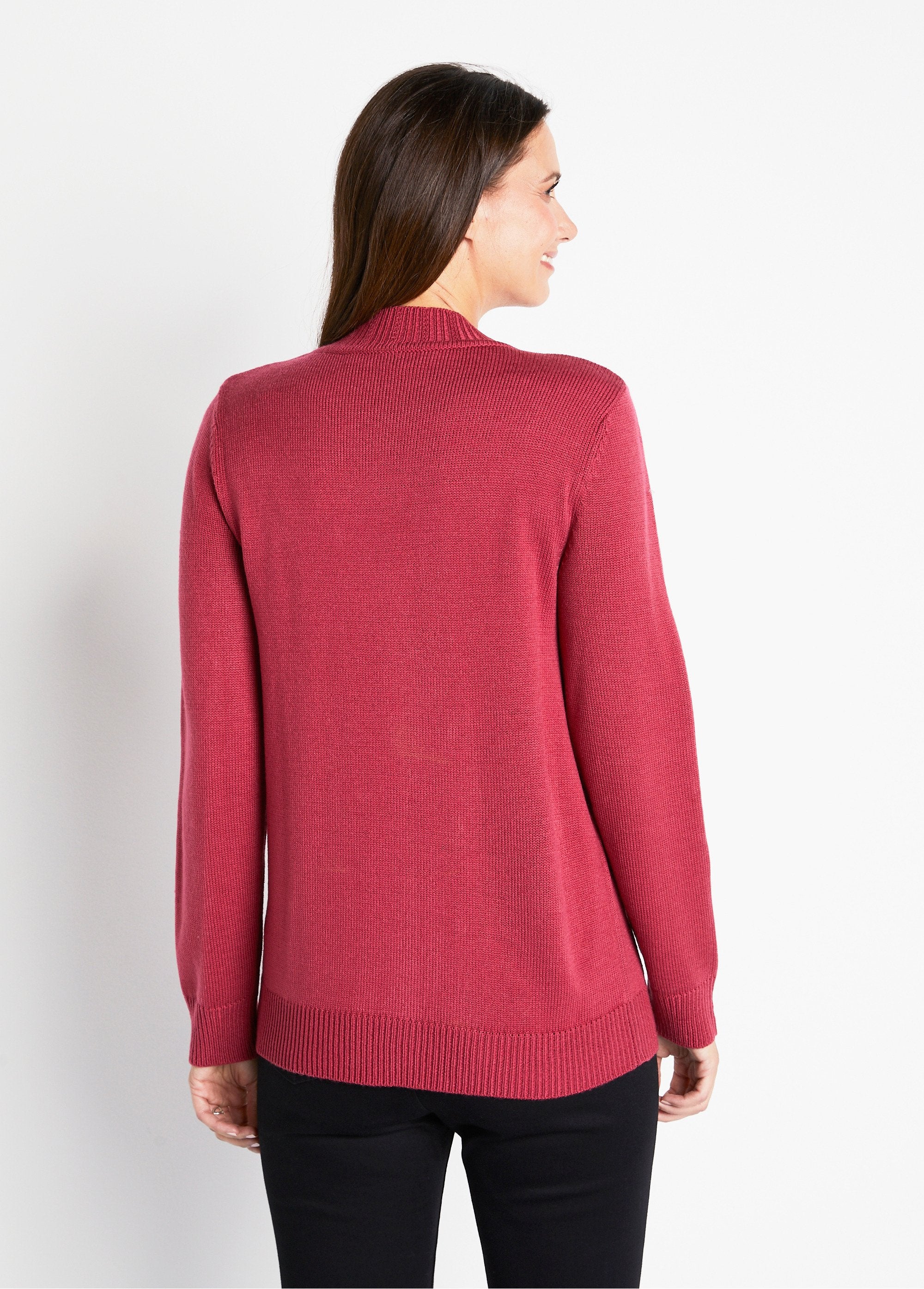 Plain_beaded_twisted_sweater_with_high_collar_Cassis_DO1_slim