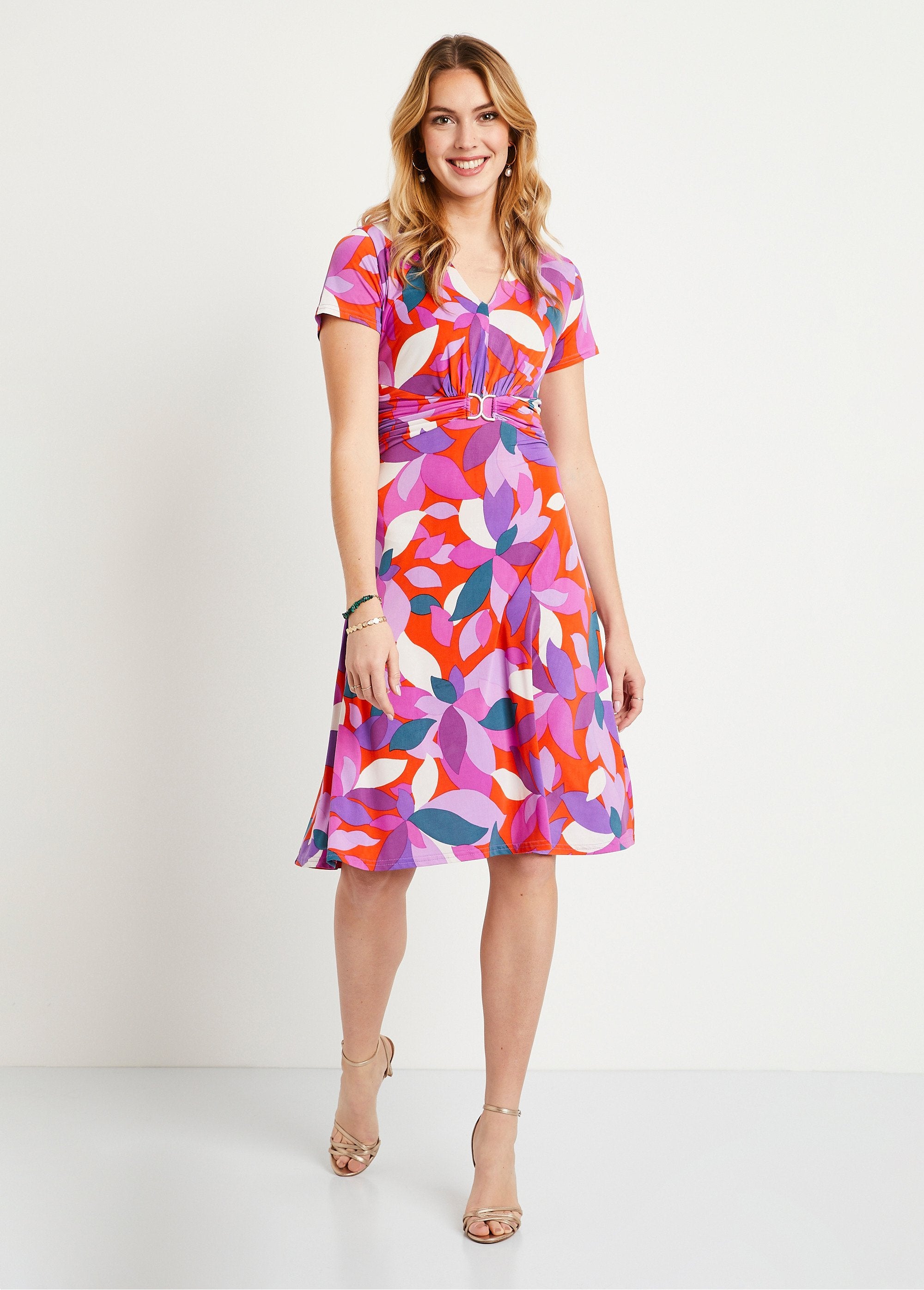 Short_flared_printed_dress_Orange_and_purple_FA1_slim