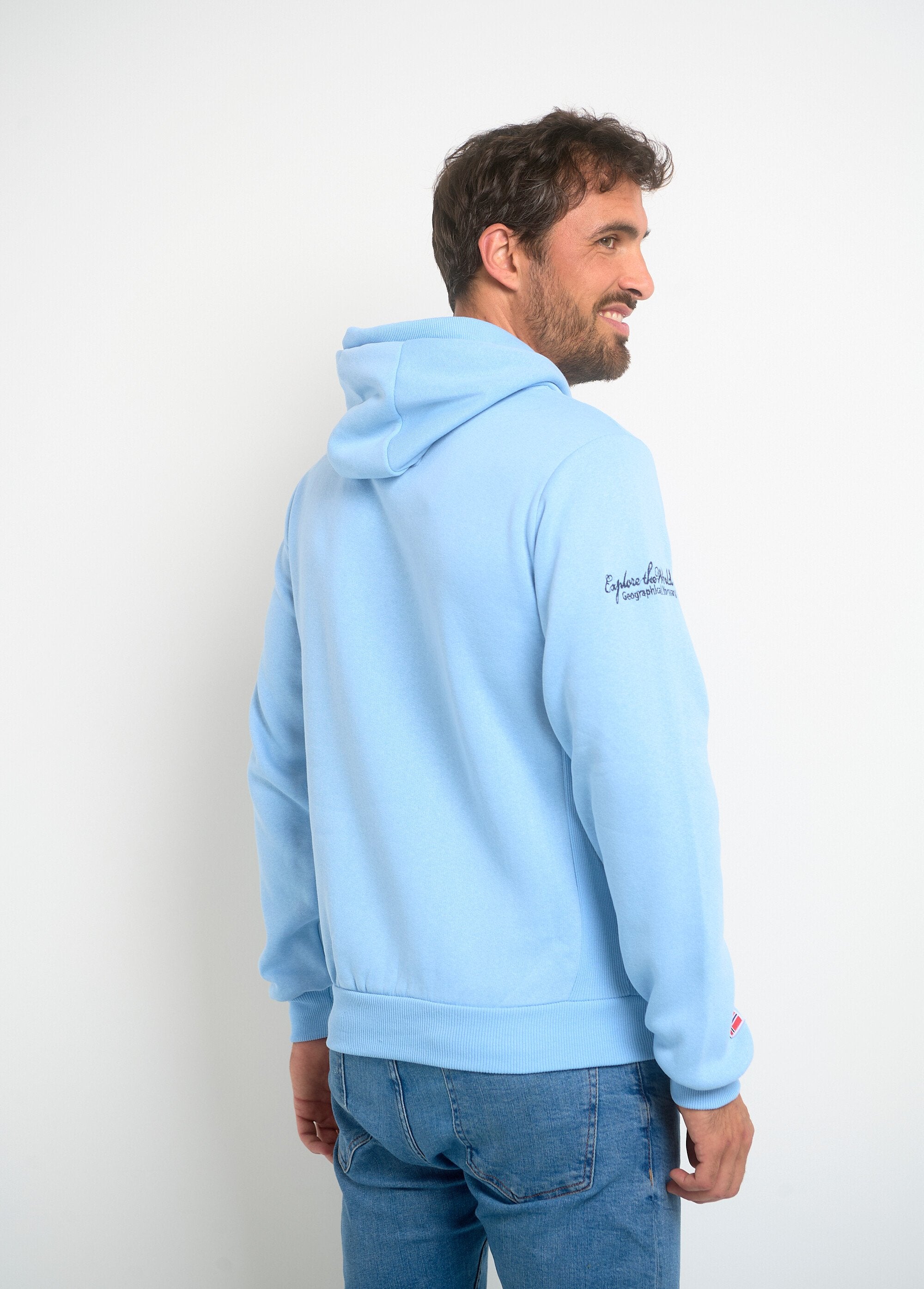 Long_sleeve_half_zip_hoodie_Sky_blue_DO1_slim