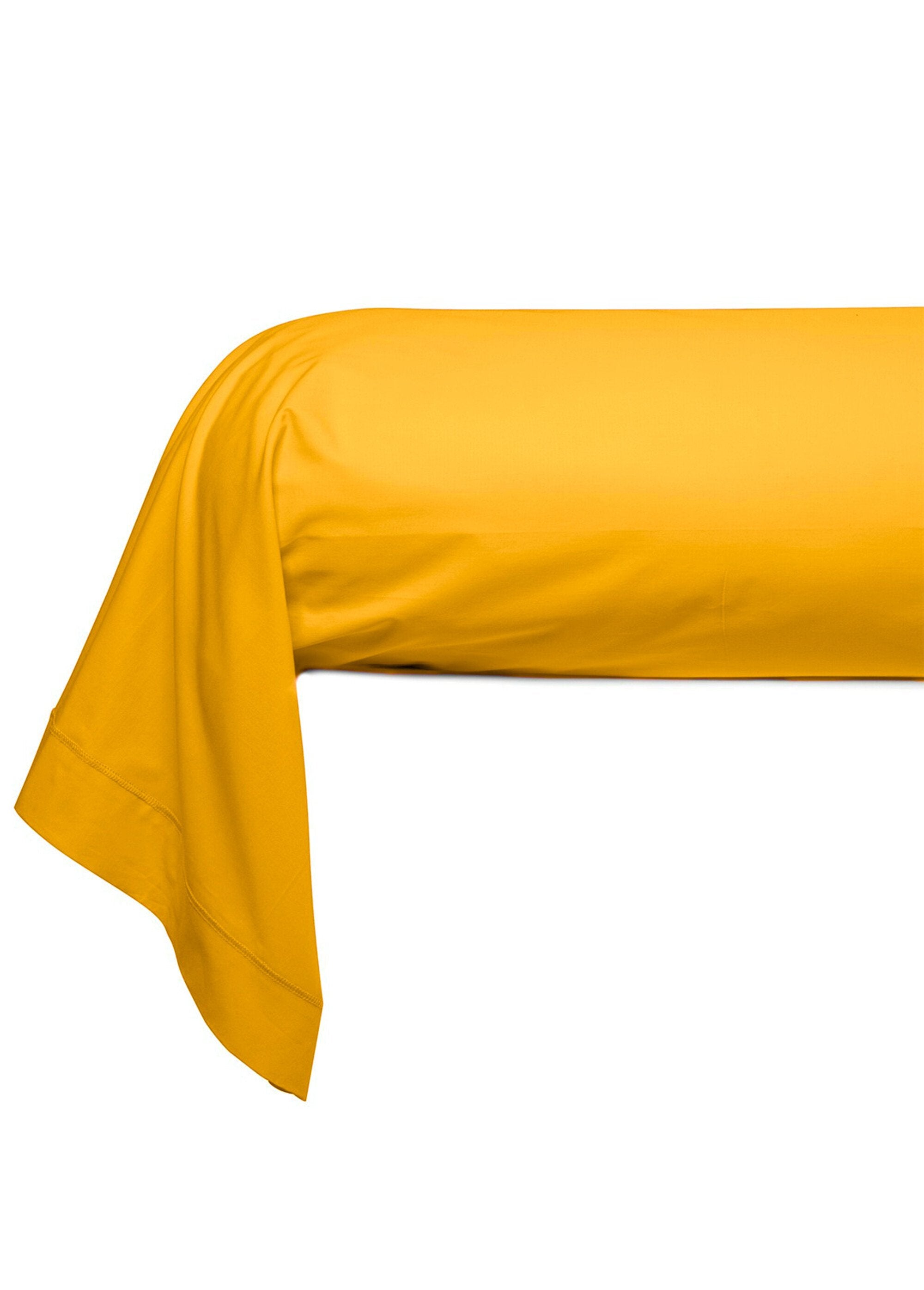 Pillowcase_-_Plain_Cotton_percale_Ocher_FA2_slim