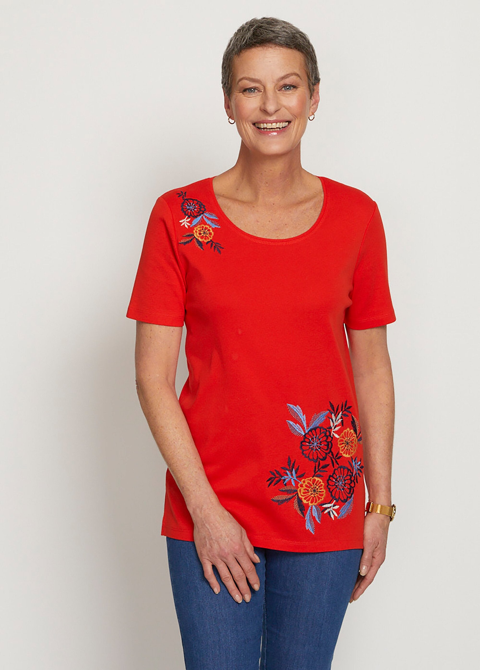 Embroidered_or_printed_short-sleeved_T-shirt_Plain_coral_FA1_slim