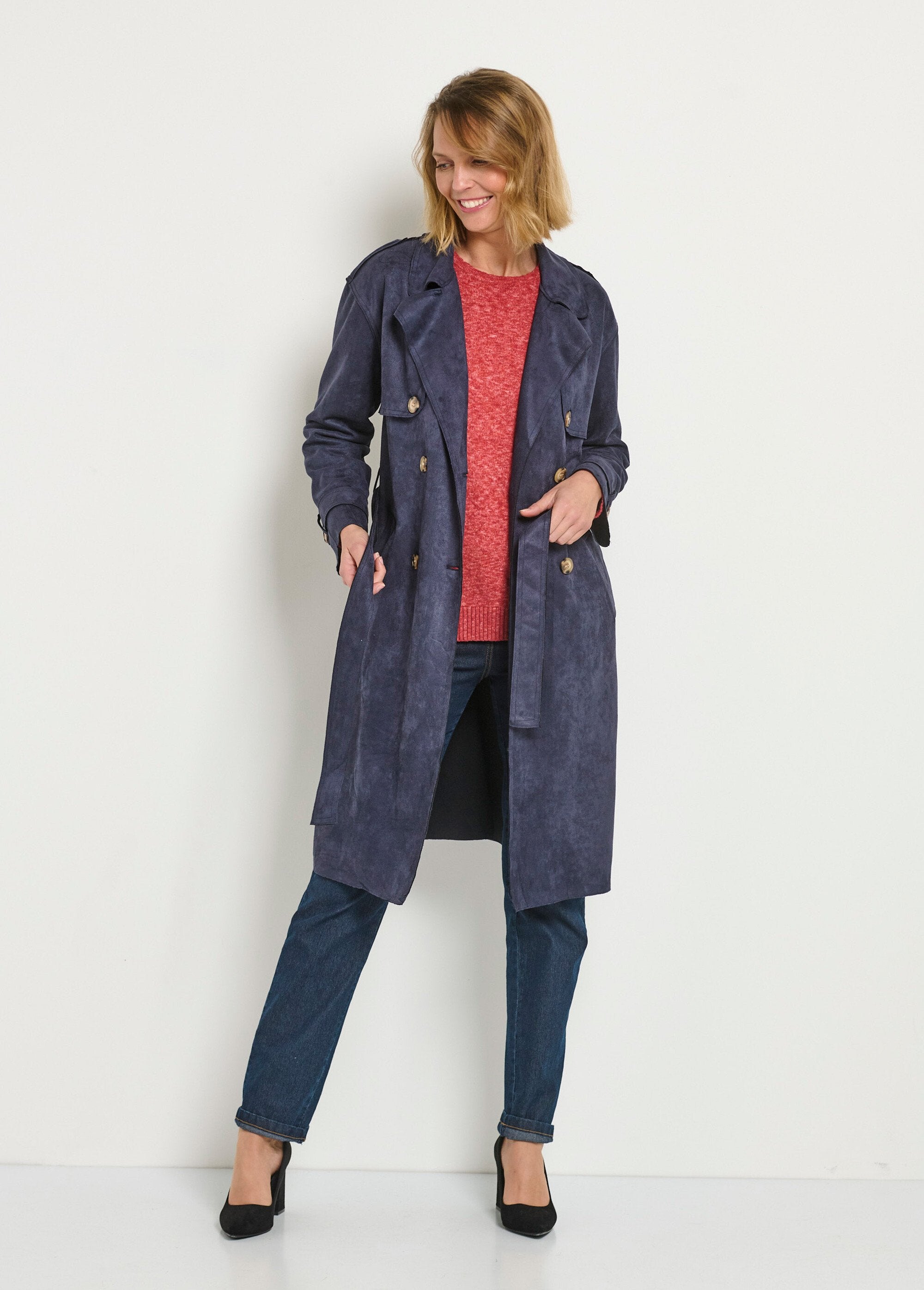 Long_suede-look_trench_coat_Navy_blue_SF1_slim