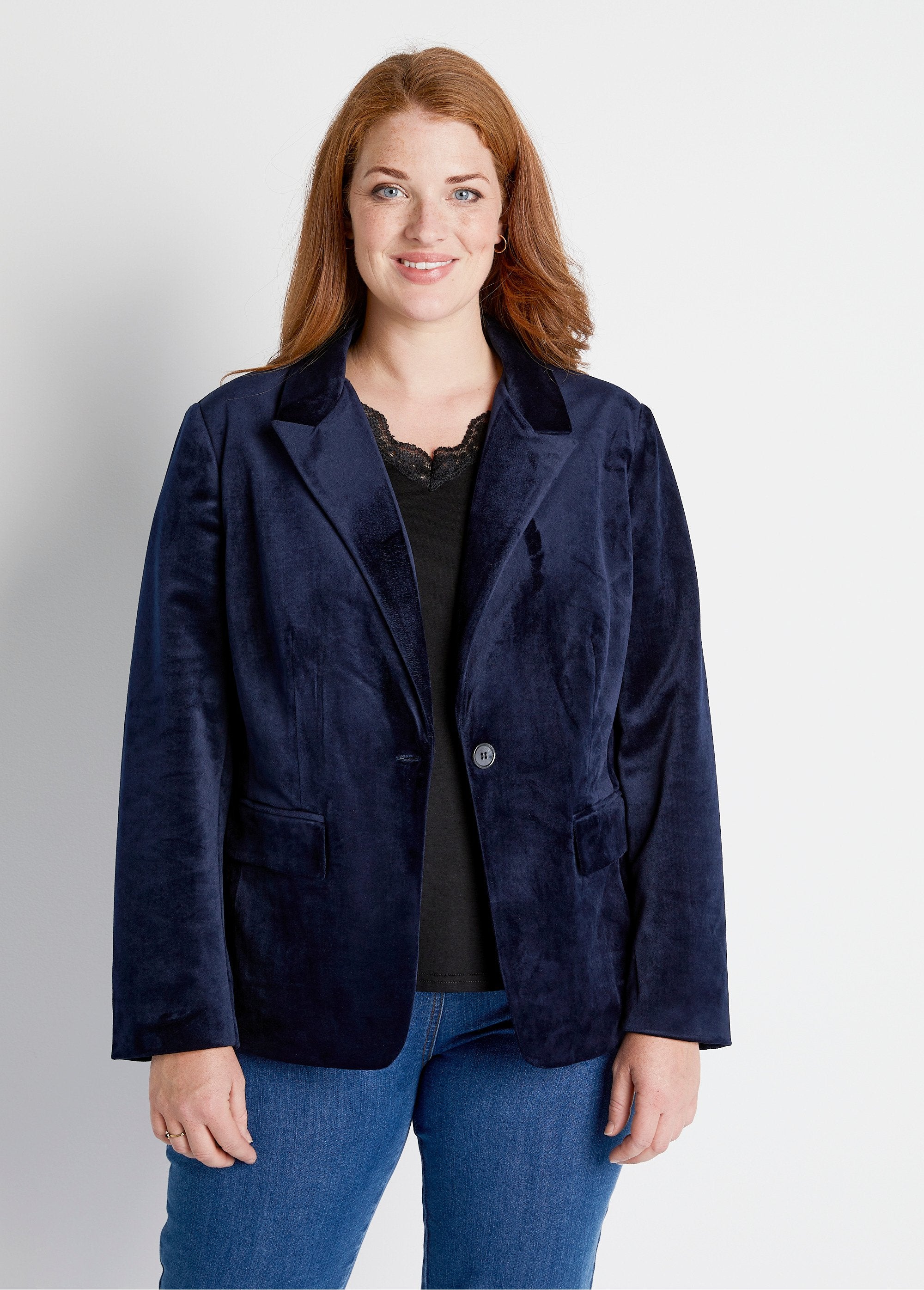 Straight_plain_velvet_blazer_jacket_with_tailored_collar_Marine_FA1_curvy