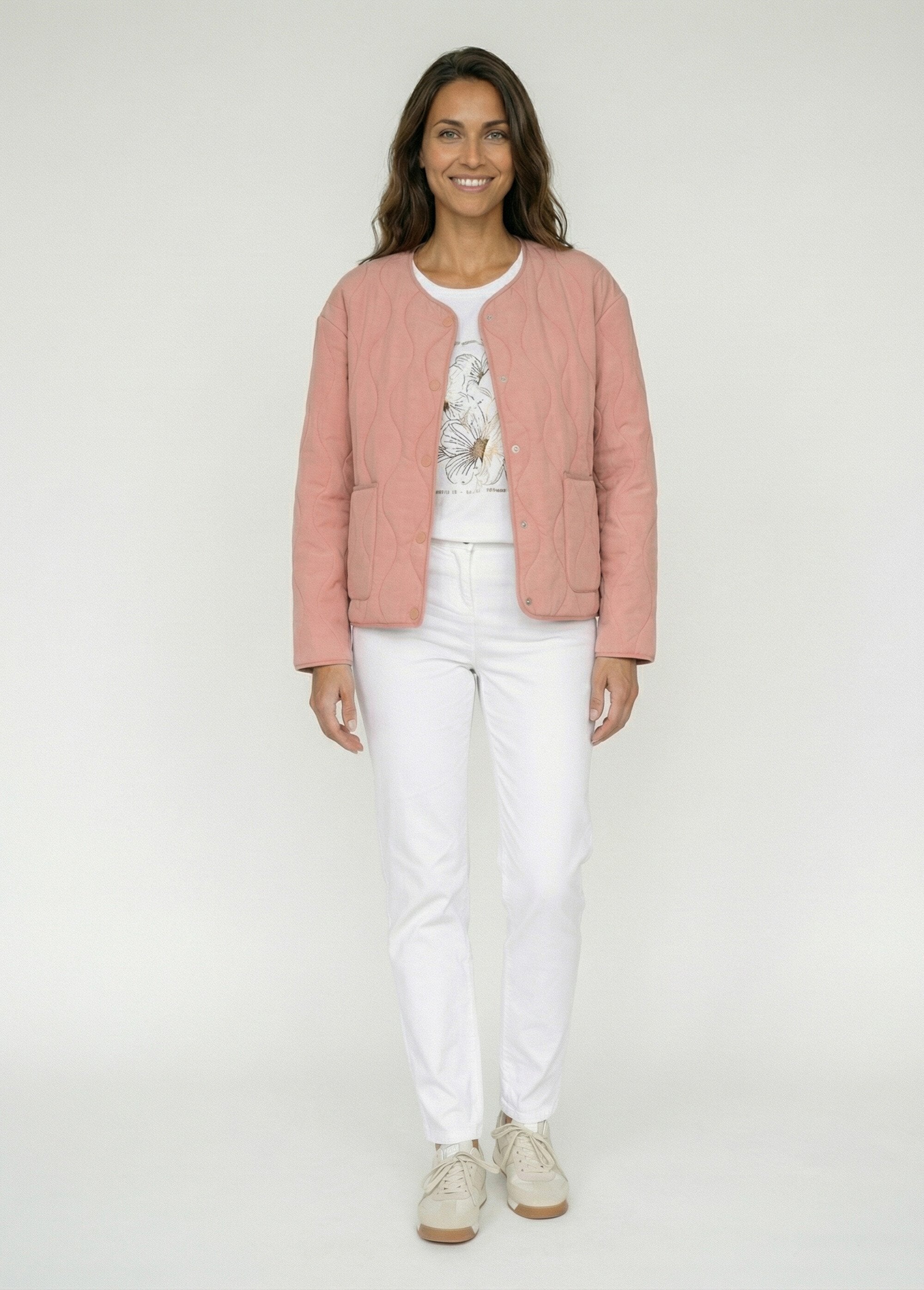 Collarless_zip-up_quilted_jacket_Terracotta_SF1_slim
